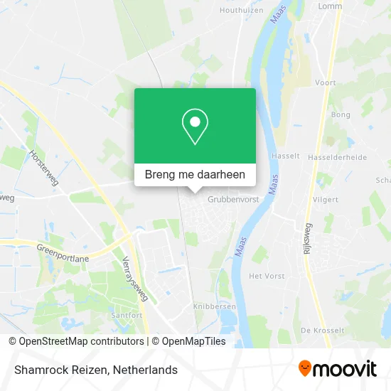 Shamrock Reizen kaart