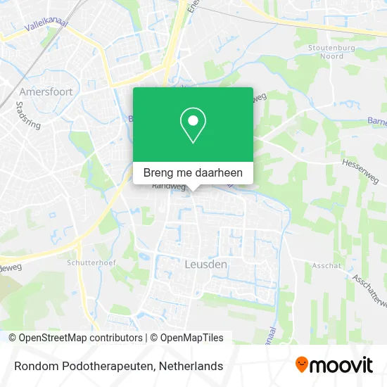 Rondom Podotherapeuten kaart