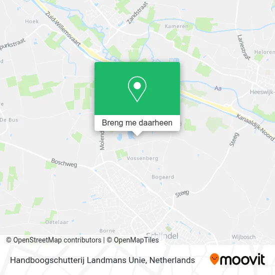Handboogschutterij Landmans Unie kaart