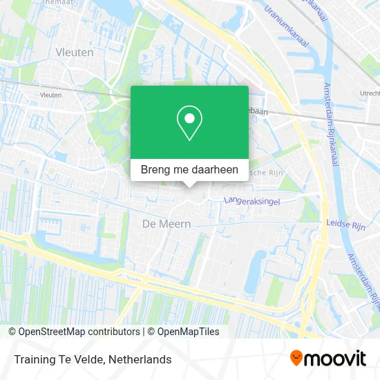 Training Te Velde kaart