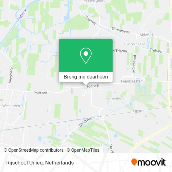 Rijschool Unieq kaart