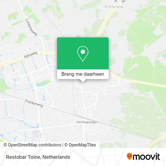 Restobar Toine kaart