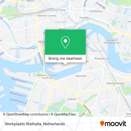 Werkplaats Walhalla kaart