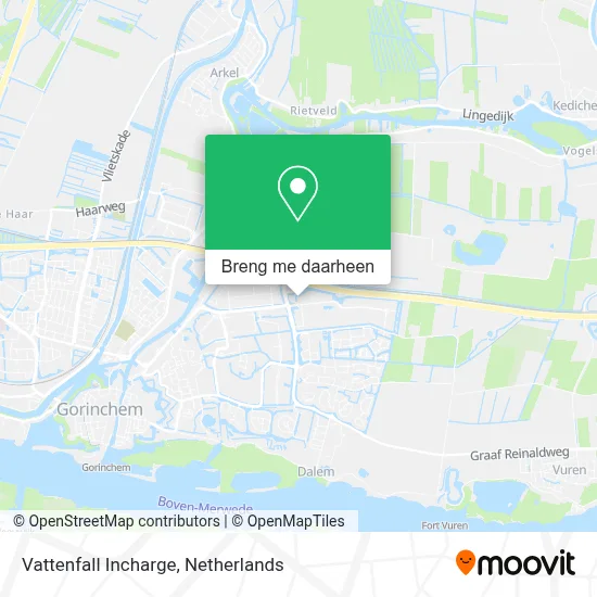 Vattenfall Incharge kaart