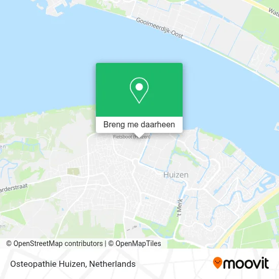 Osteopathie Huizen kaart