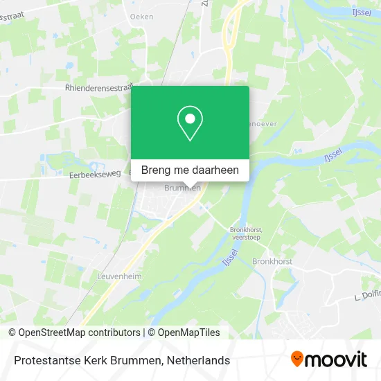 Protestantse Kerk Brummen kaart