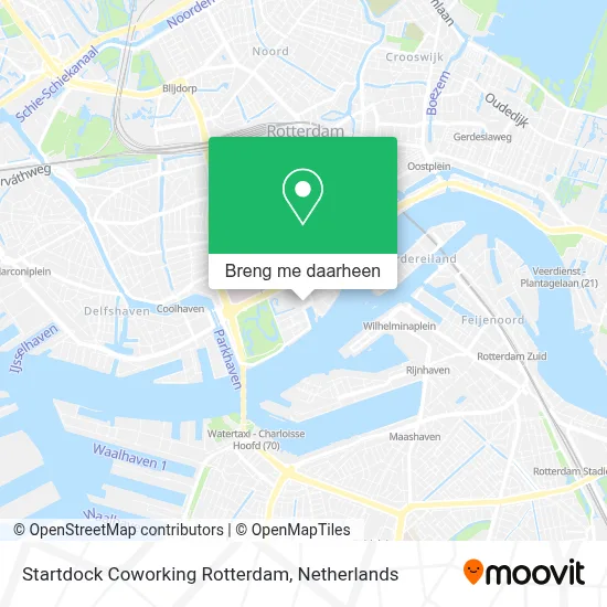 Startdock Coworking Rotterdam kaart