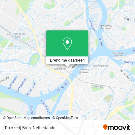 Drukkerij Bron kaart