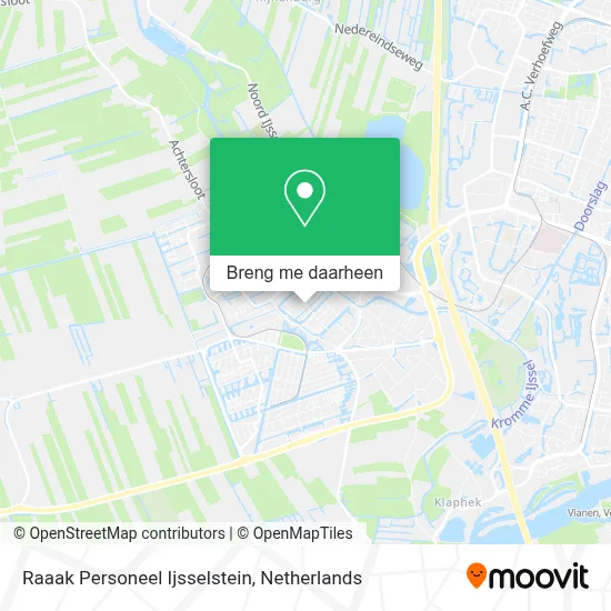 Raaak Personeel Ijsselstein kaart