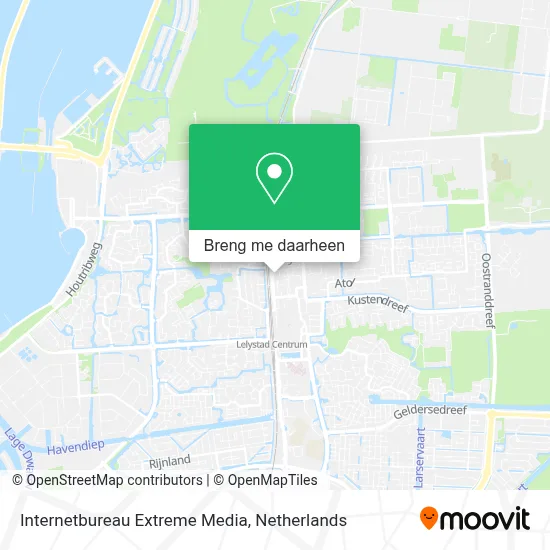 Internetbureau Extreme Media kaart