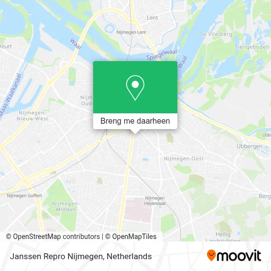 Janssen Repro Nijmegen kaart