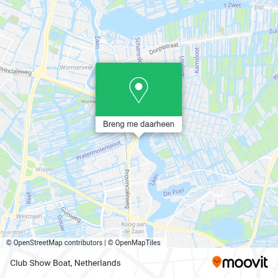 Club Show Boat kaart