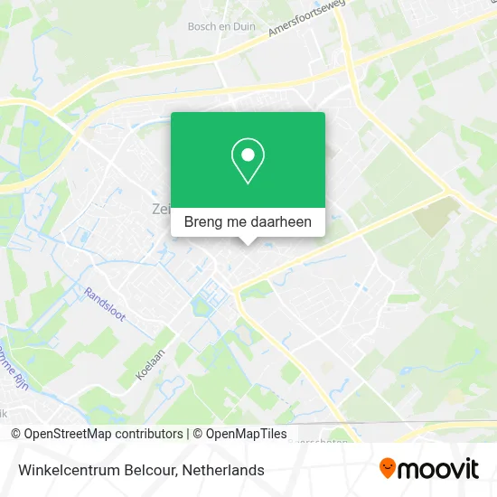Winkelcentrum Belcour kaart