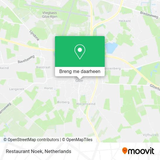 Restaurant Noek kaart