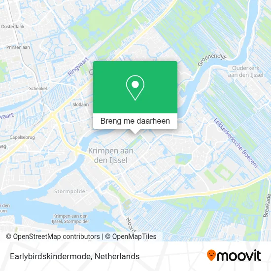 Earlybirdskindermode kaart