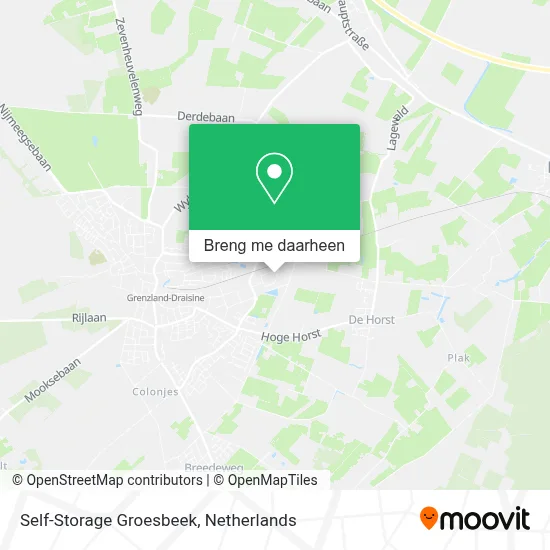 Self-Storage Groesbeek kaart