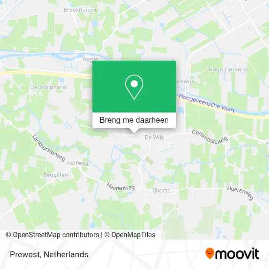 Prewest kaart