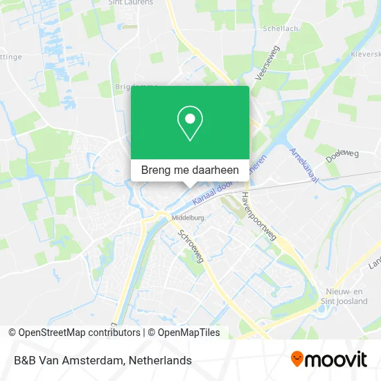 B&B Van Amsterdam kaart