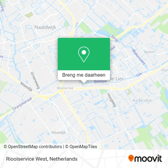 Rioolservice West kaart