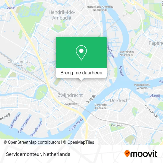 Servicemonteur kaart