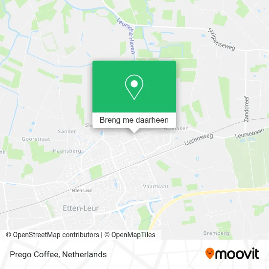 Prego Coffee kaart