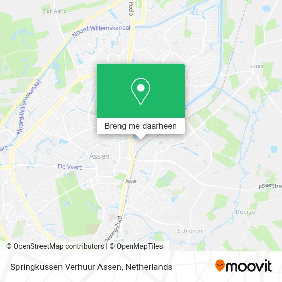 Springkussen Verhuur Assen kaart
