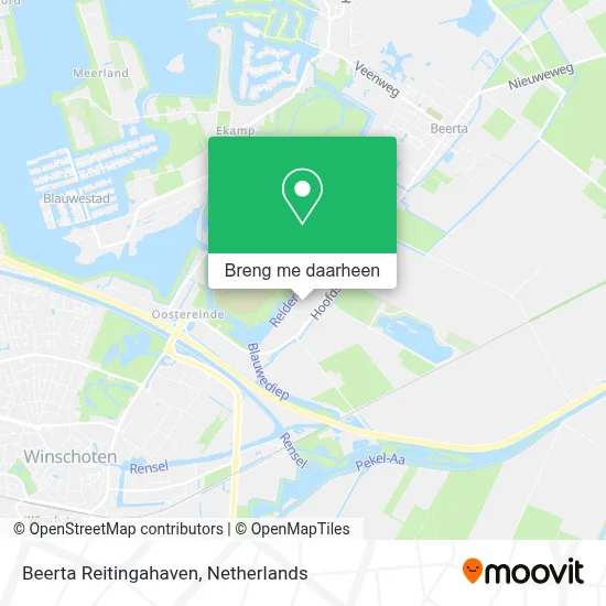 Beerta Reitingahaven kaart