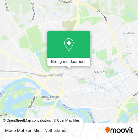 Mode Met Een Miss kaart