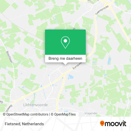 Fietsned kaart