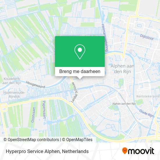 Hyperpro Service Alphen kaart