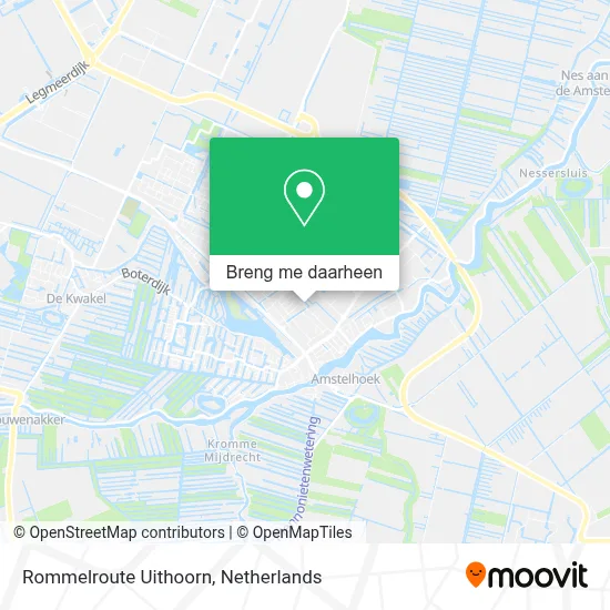 Rommelroute Uithoorn kaart