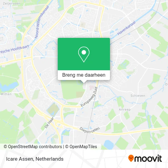 Icare Assen kaart