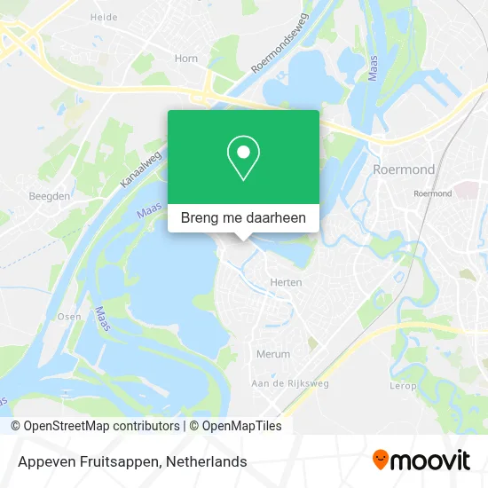 Appeven Fruitsappen kaart