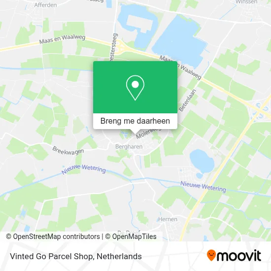 Vinted Go Parcel Shop kaart