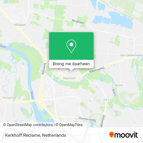 Kerkhoff Reclame kaart