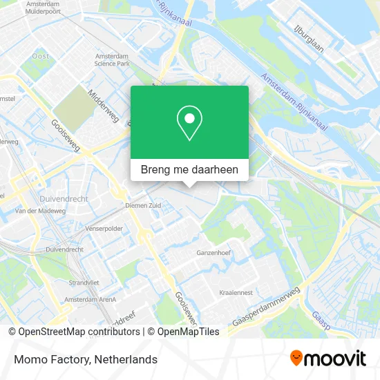 Momo Factory kaart