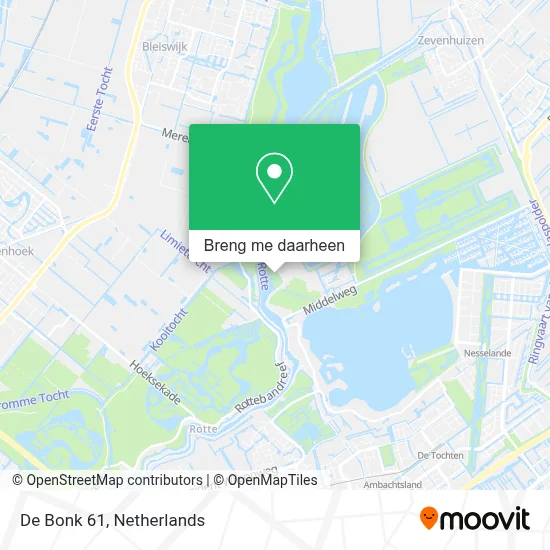 De Bonk 61 kaart
