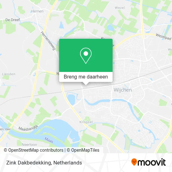 Zink Dakbedekking kaart