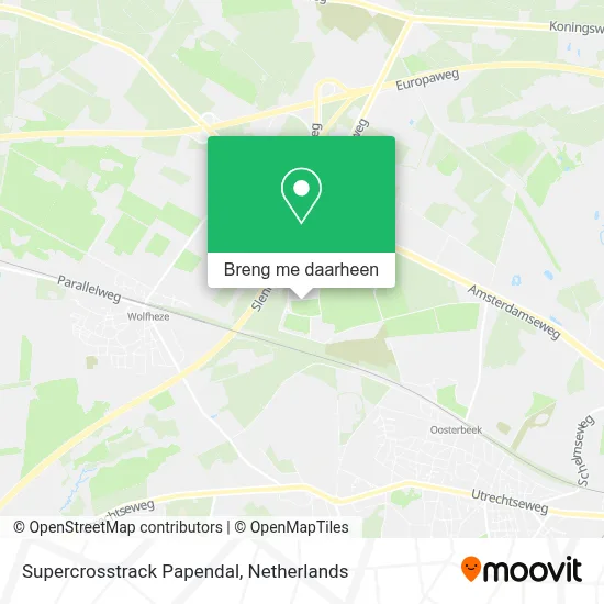Supercrosstrack Papendal kaart