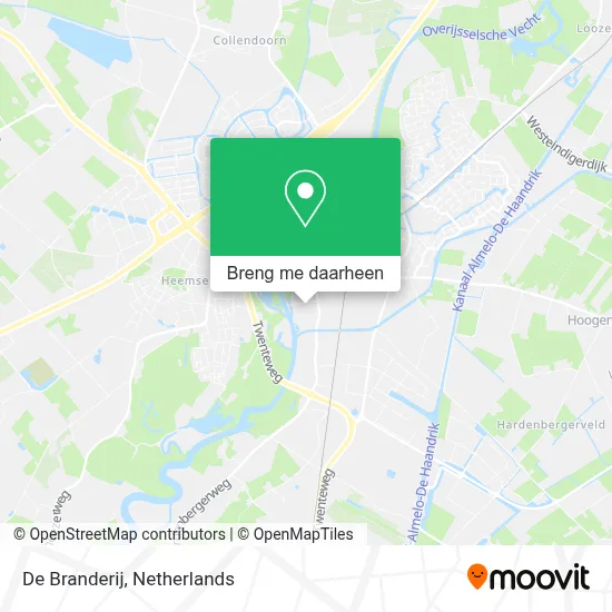 De Branderij kaart