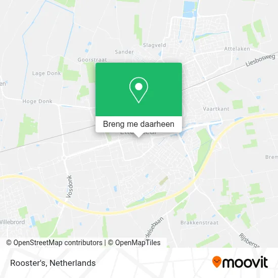 Rooster's kaart