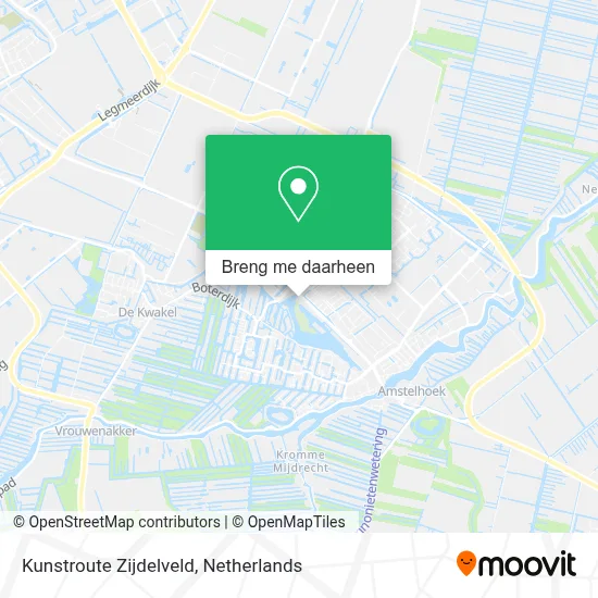 Kunstroute Zijdelveld kaart