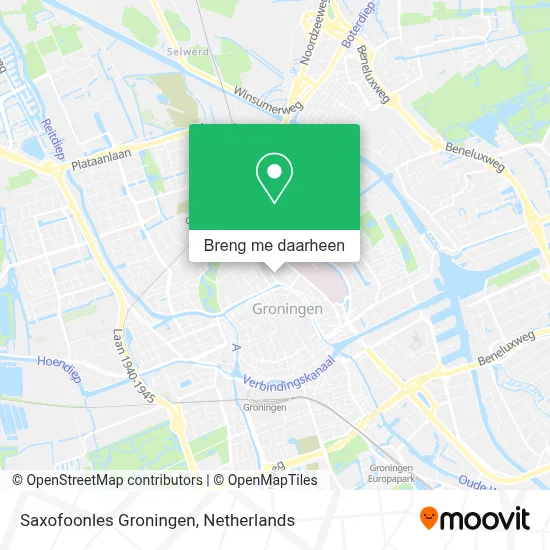 Saxofoonles Groningen kaart