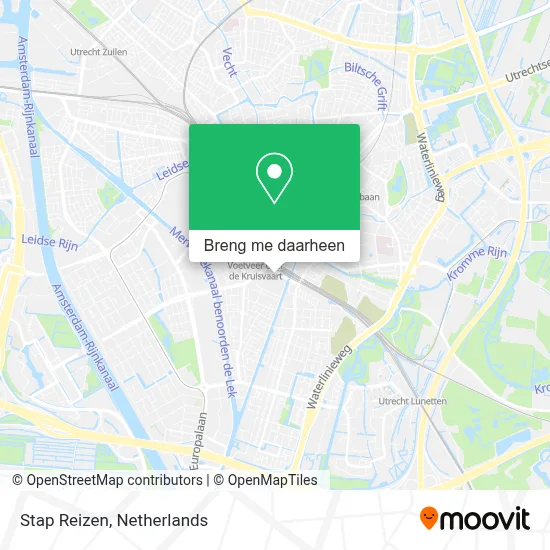 Stap Reizen kaart