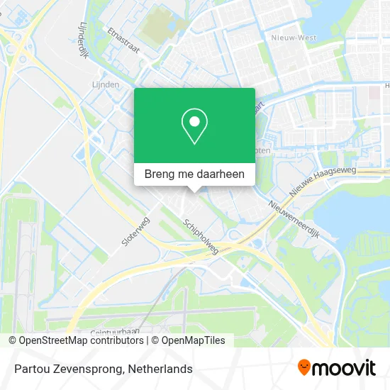 Partou Zevensprong kaart