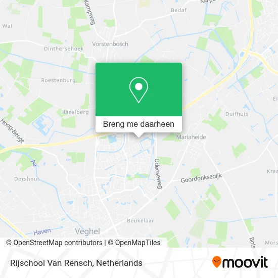 Rijschool  Van Rensch kaart