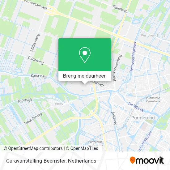 Caravanstalling Beemster kaart