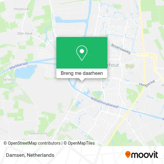 Damsen kaart