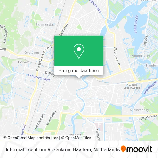 Informatiecentrum Rozenkruis Haarlem kaart