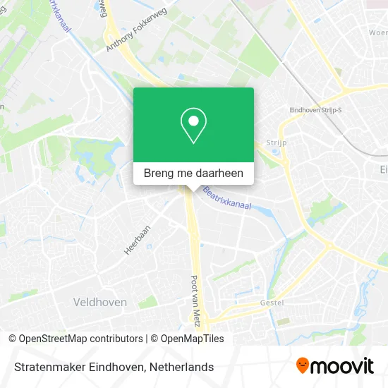 Stratenmaker Eindhoven kaart